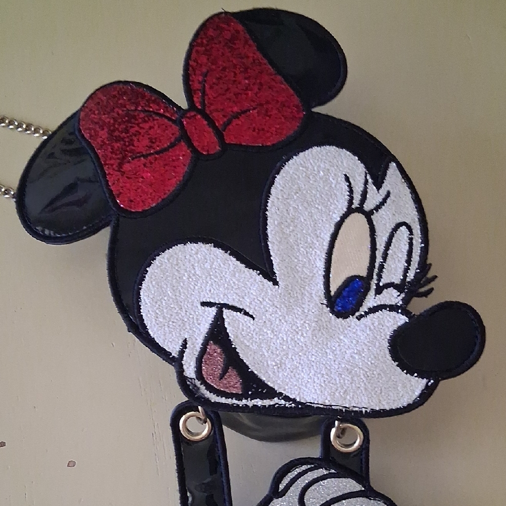 Danielle Nicole Minnie Mouse Crossbody Bag - Black and Red